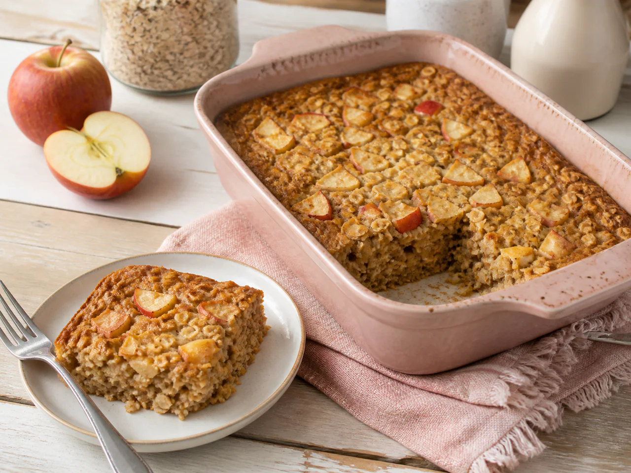 Cinnamon Apple Oat Bake