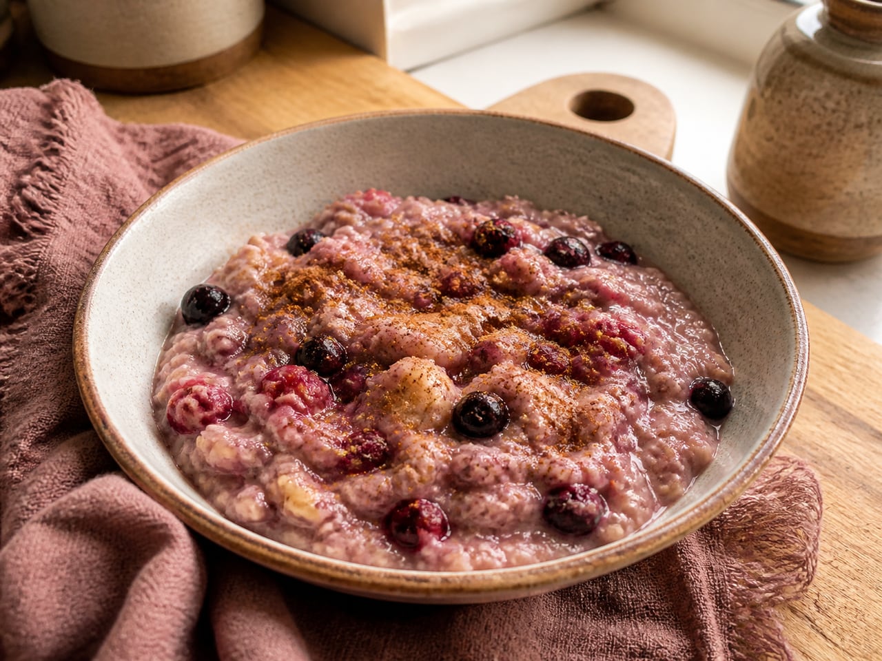 Microwave Berry Oatmeal