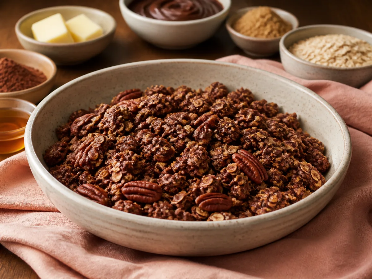 10-Minute Nutella Skillet Granola