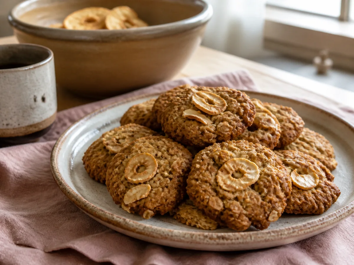 2-Bite Apple Cinnamon Oatmeal Cookies