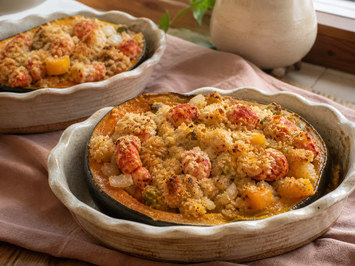 2 Squash and Crawfish Gratin Recipe