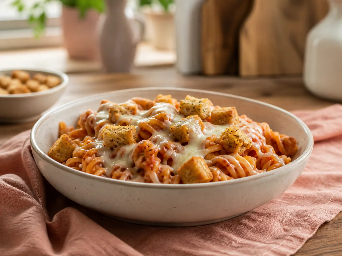 2-Step Cheesy Pasta Twists