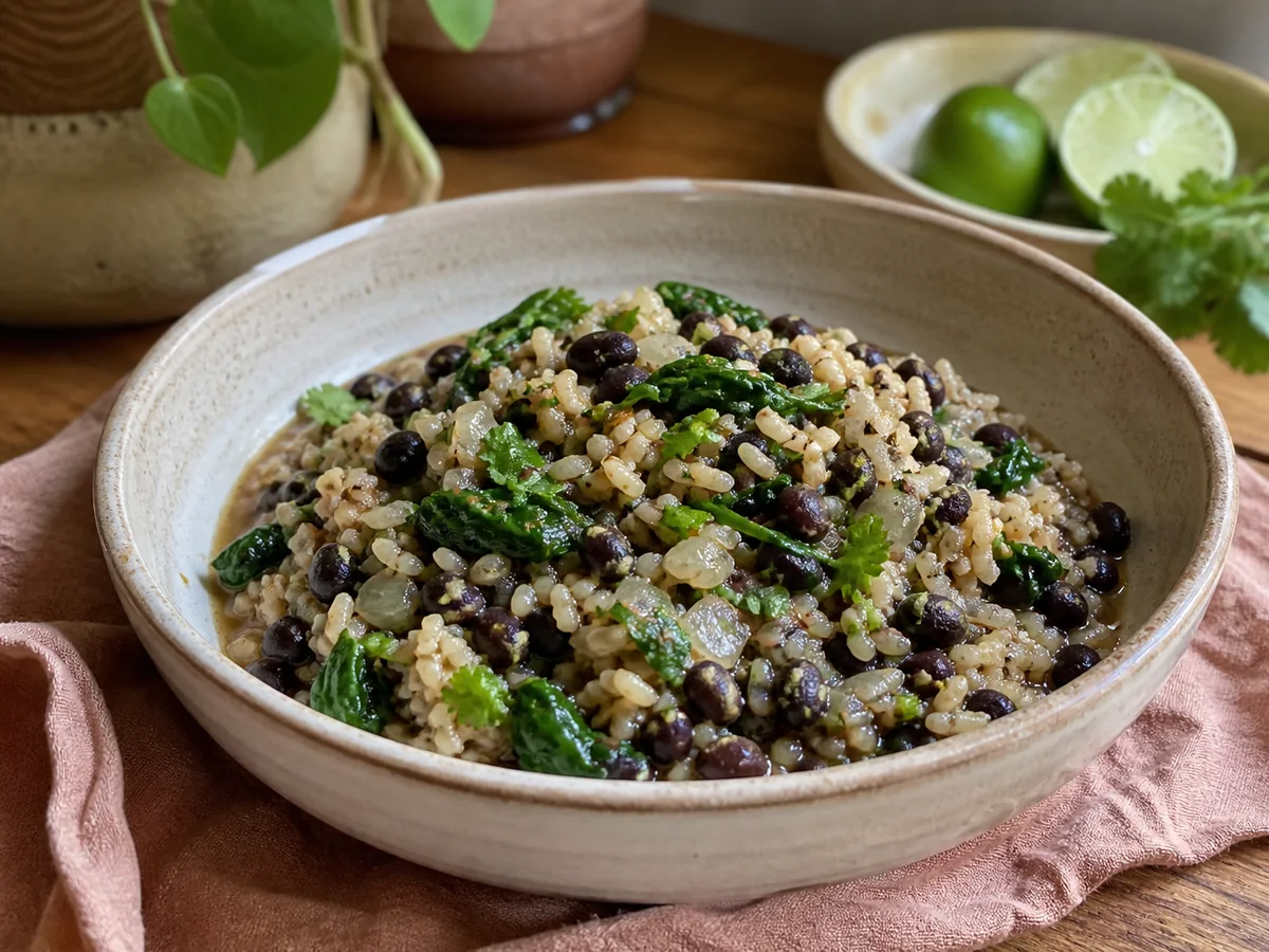 5-Ingredient Black Beans and Rice + Food Bloggers Against Hunger