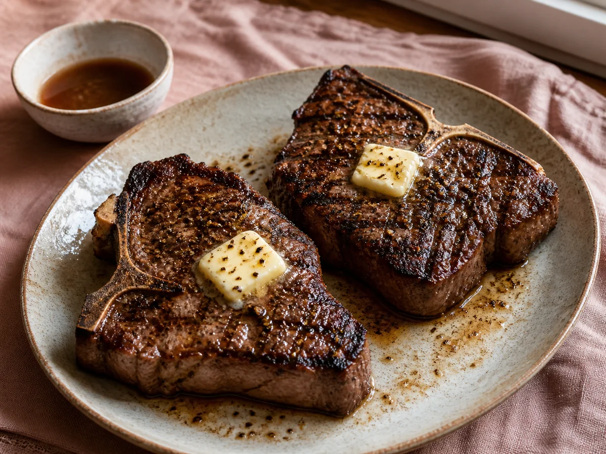 5-Ingredient Grilled T-Bone Steaks