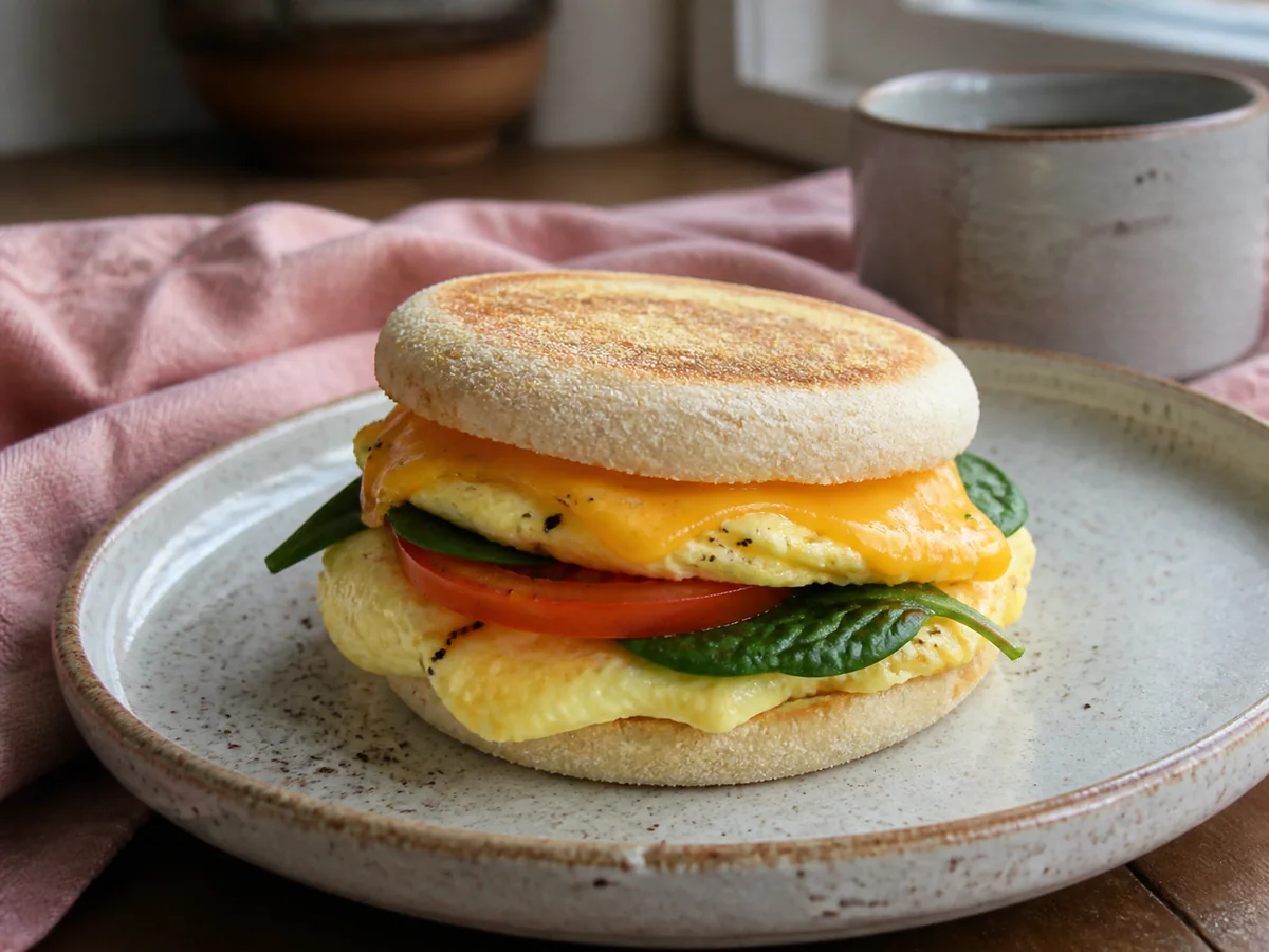 5 Minute Egg Breakfast Sandwiches Recipe