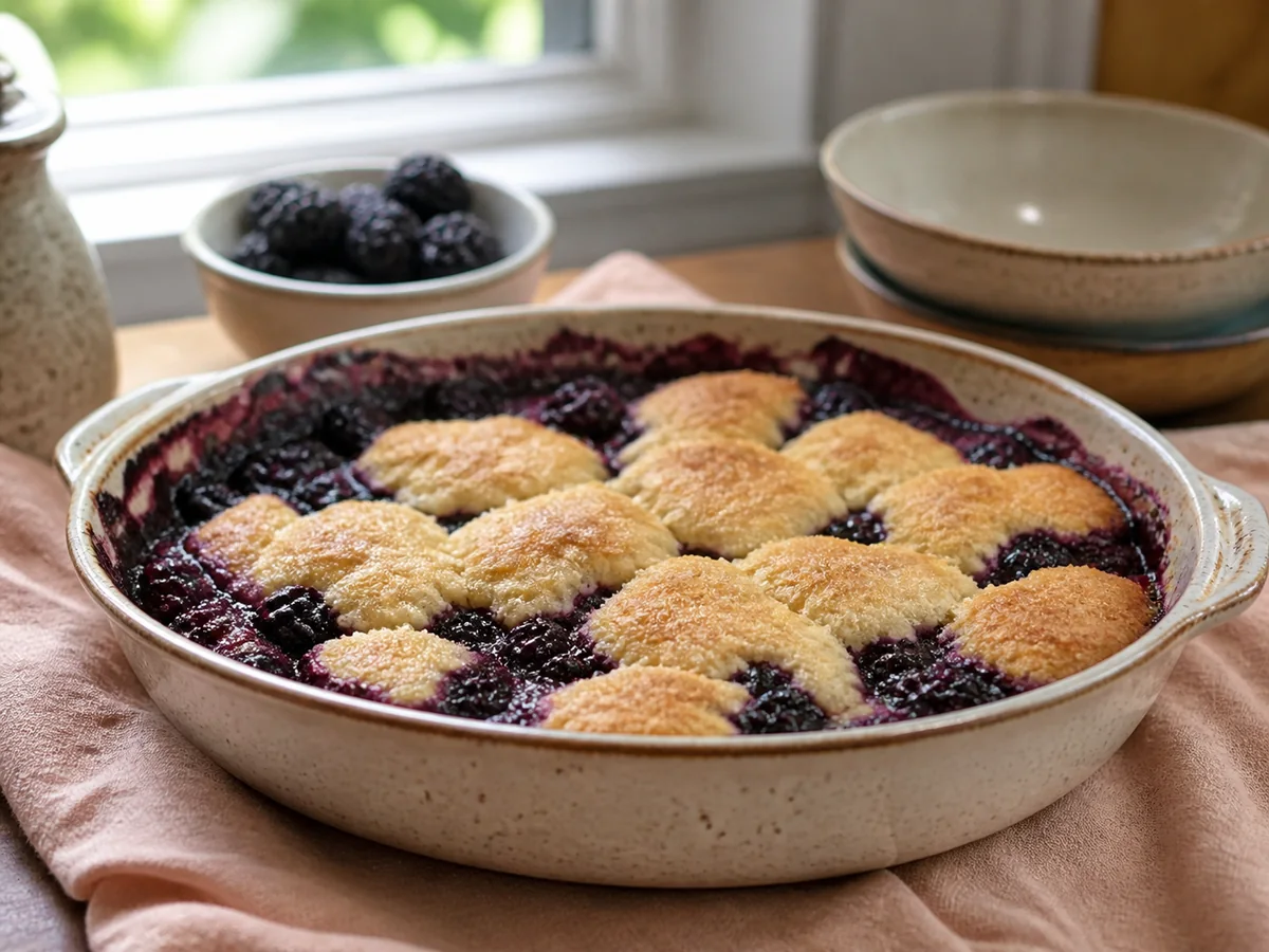 A “Cup A” Blackberry Cobbler