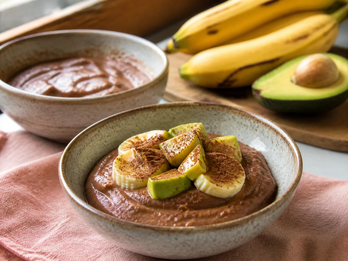 ABC Pudding - Avocado, Banana, Chocolate Delight