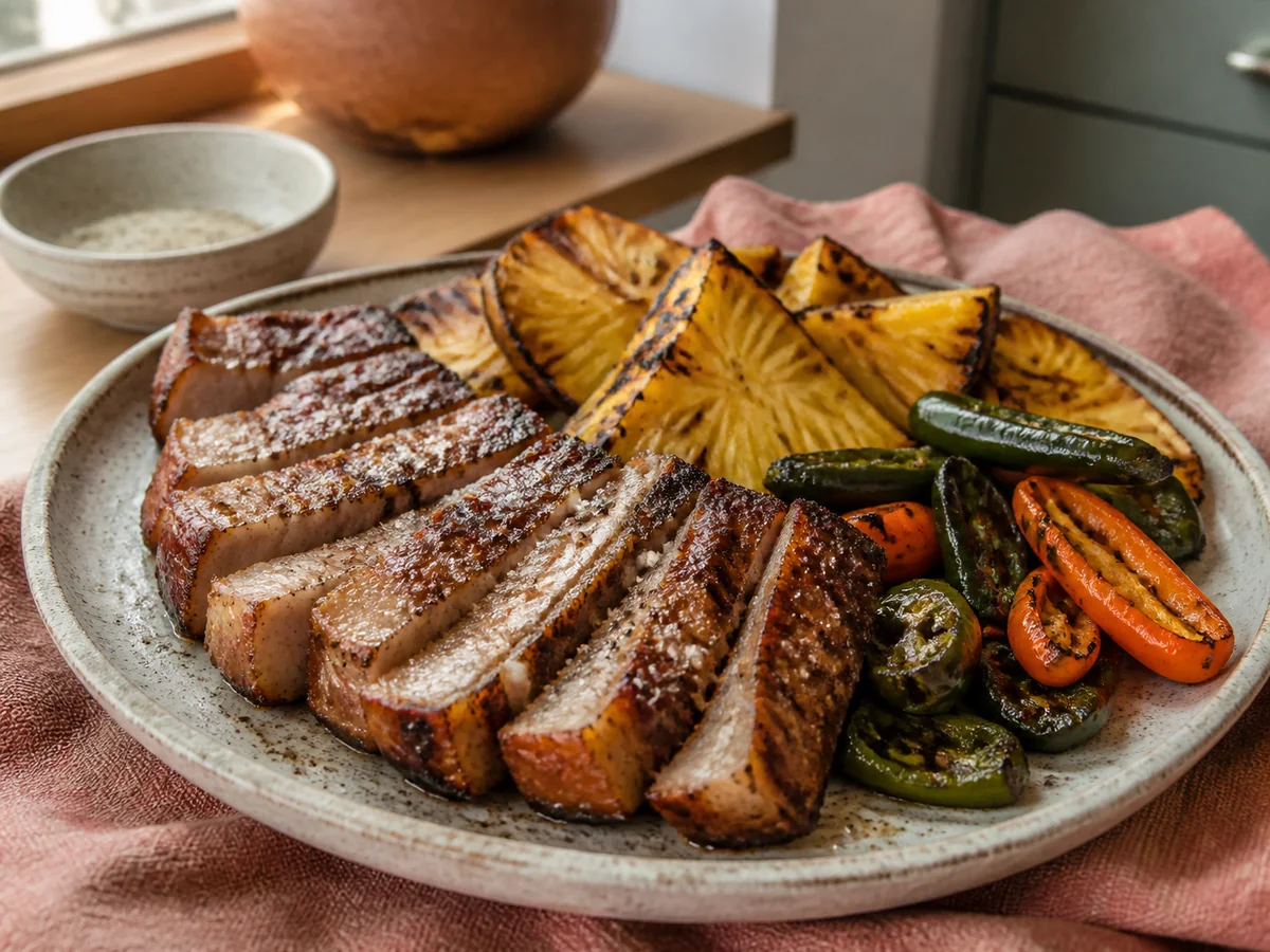 Agave-Glazed Pork Belly with Grilled Pineapple