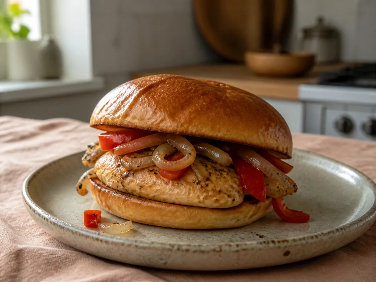 (Almost) Chicken Parmesan Burger
