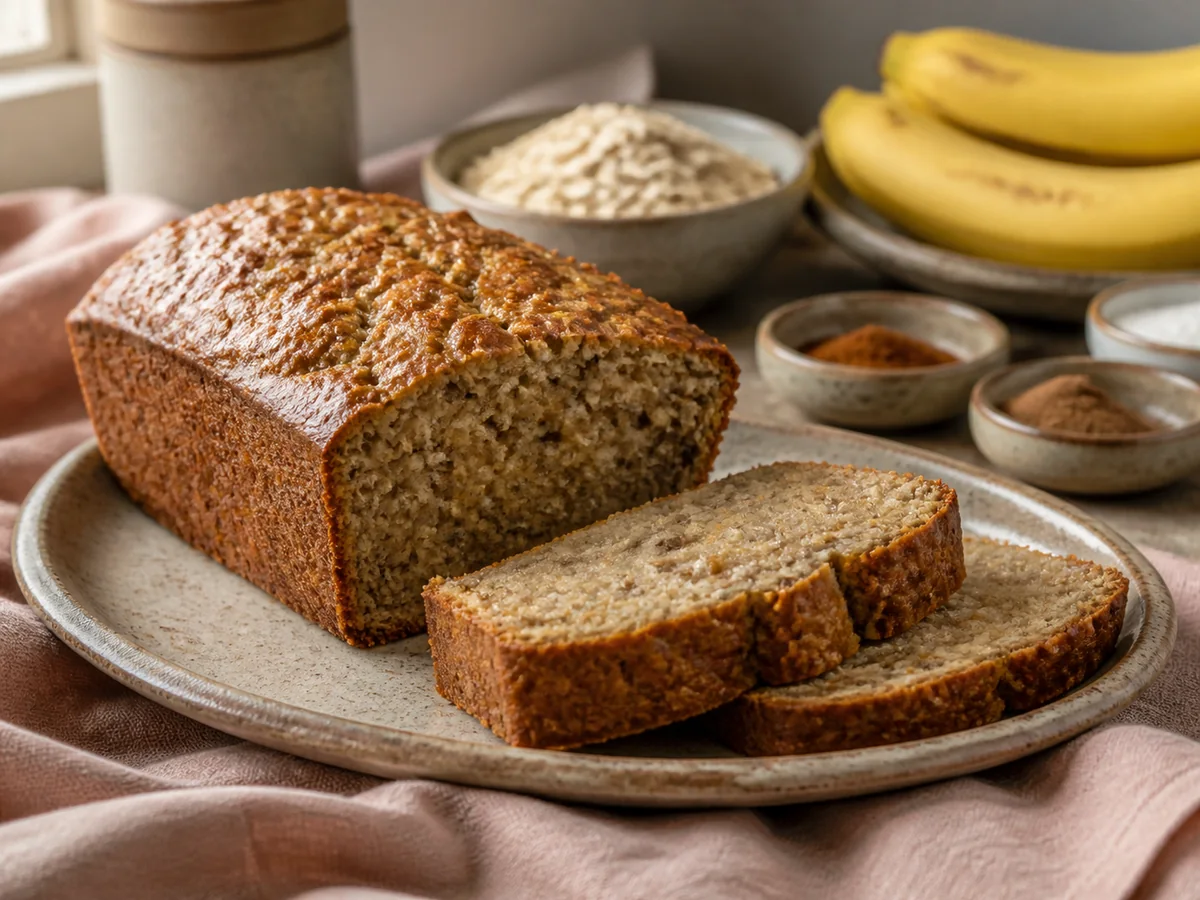 Baked Banana Bread Oatmeal