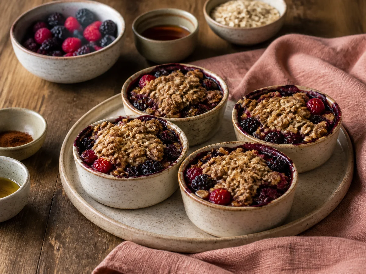 Berry Oat Crisp Cups