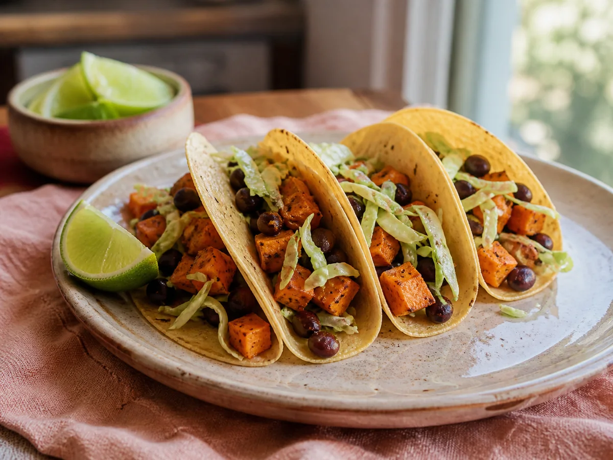 Black Bean & Sweet Potato Tacos