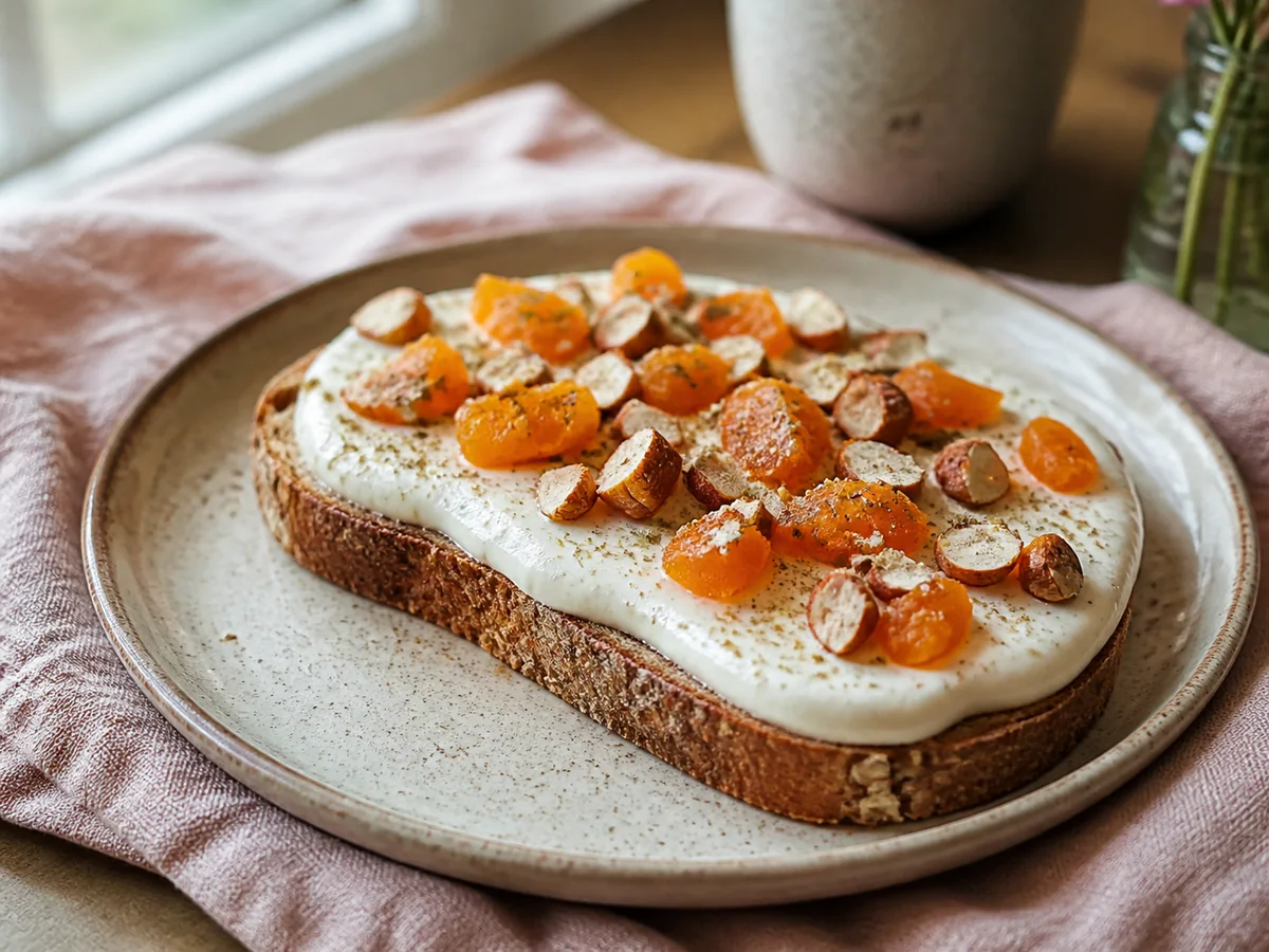Cardamom Apricot & Almond Breakfast Toast
