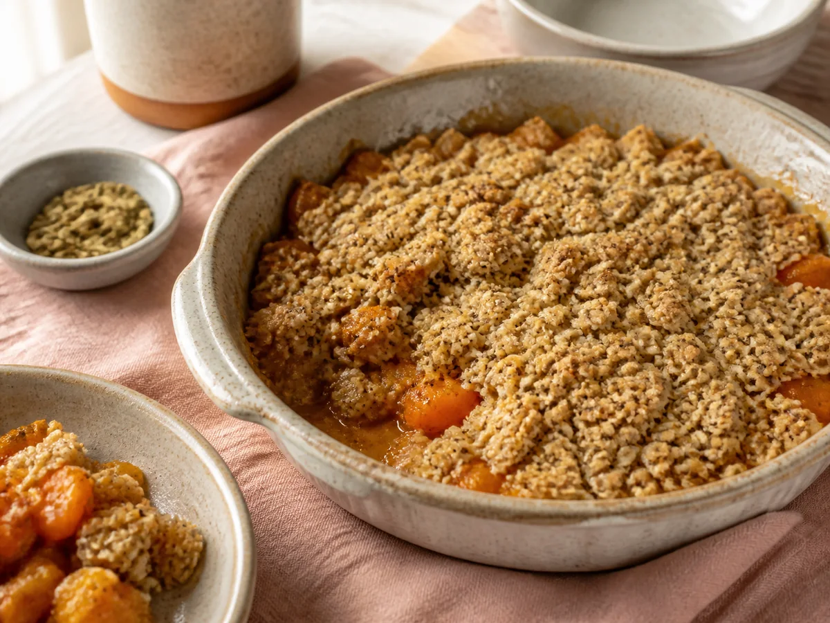 Cardamom Apricot & Chia Fruit Crisp