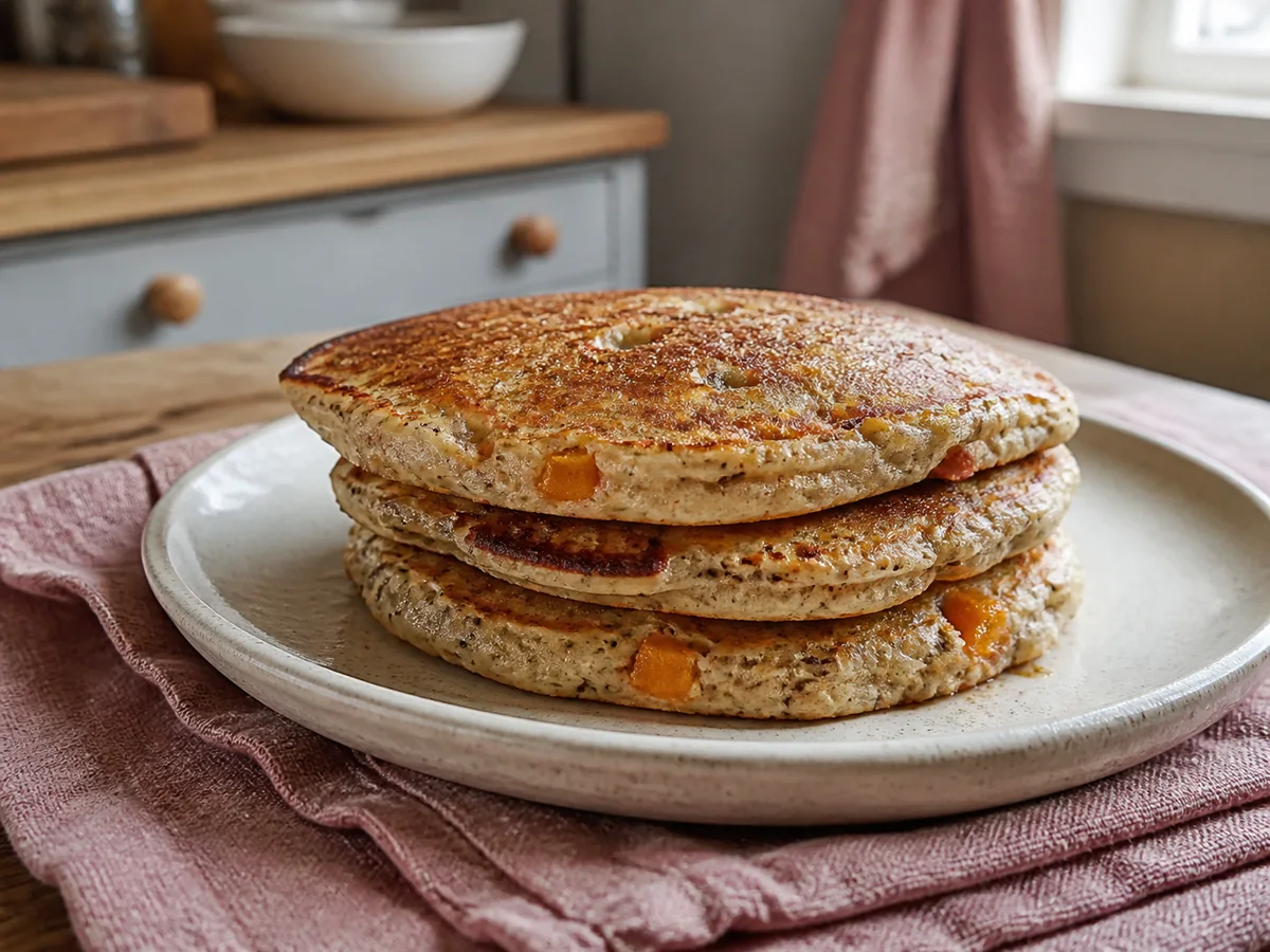Cinnamon Apricot & Chia Pancakes