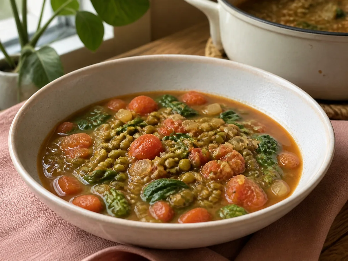 Filipino-Inspired Mung Bean & Tomato Stew
