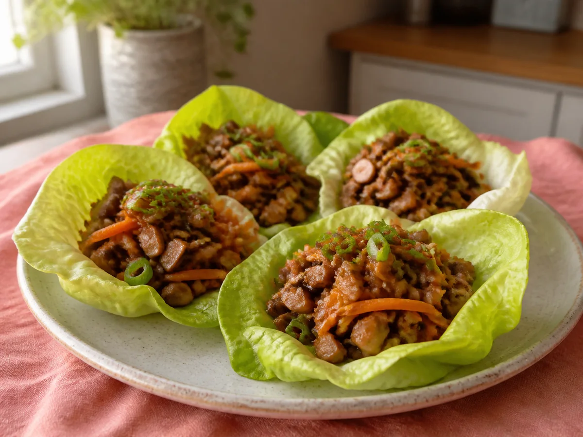 Five-Spice Mushroom Lettuce Cups