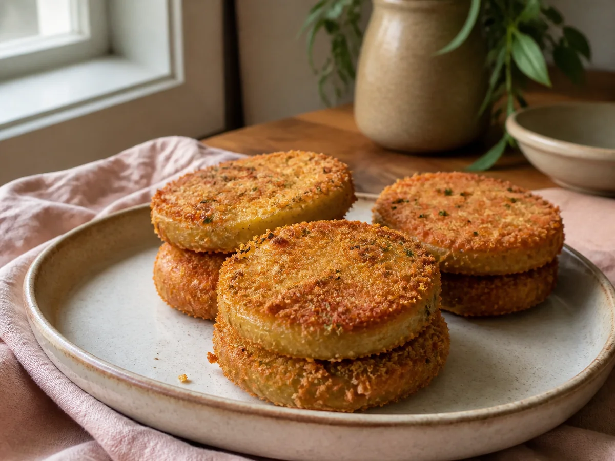 “Fried” Green Tomato Stack