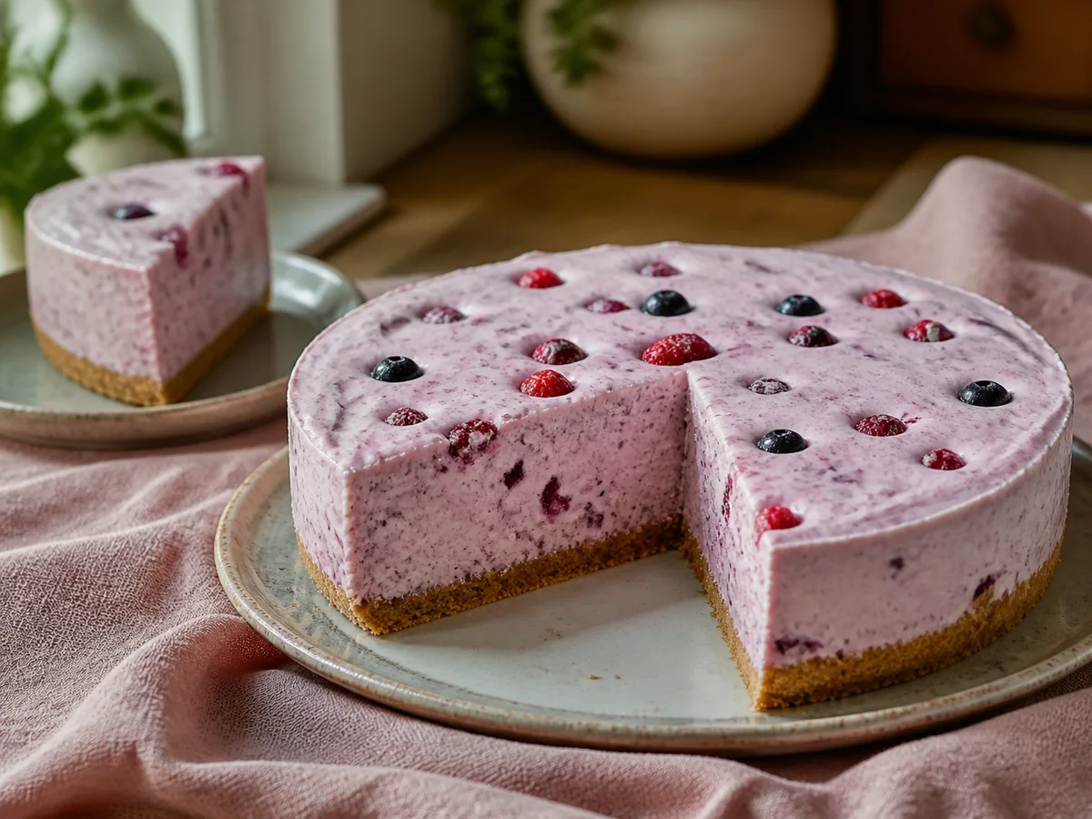 "Fruit Smoothie" No-Bake Cheesecake from PHILADELPHIA®