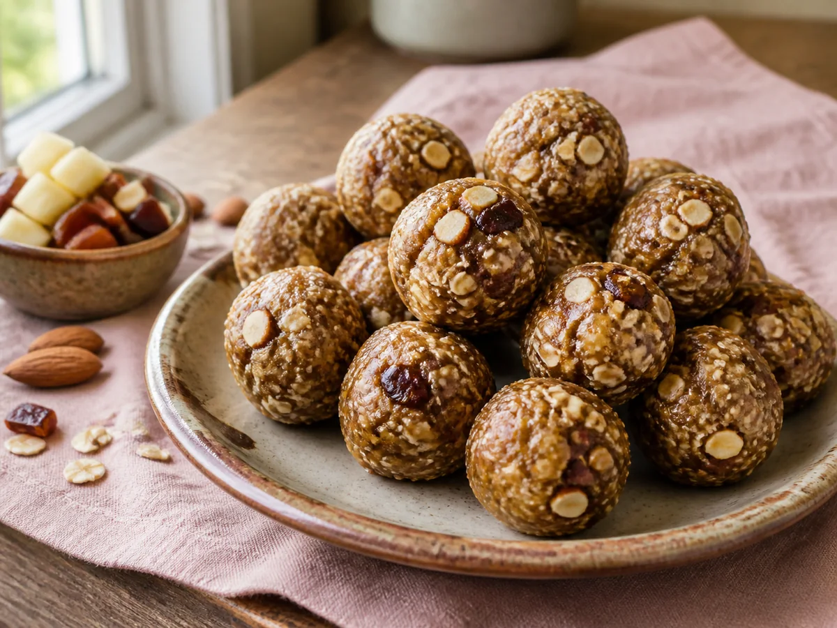 Ginger Apple & Almond Snack Bites