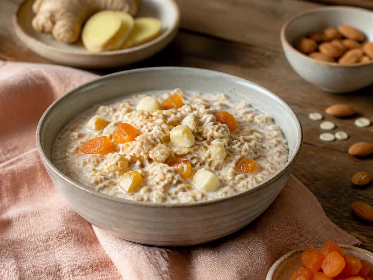 Ginger Apricot & Almond Overnight Oats