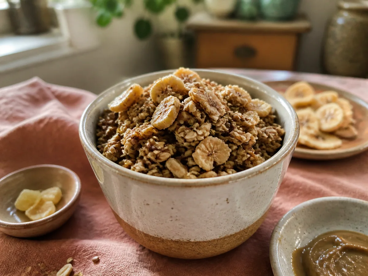 Ginger Banana & Flax Granola Cup
