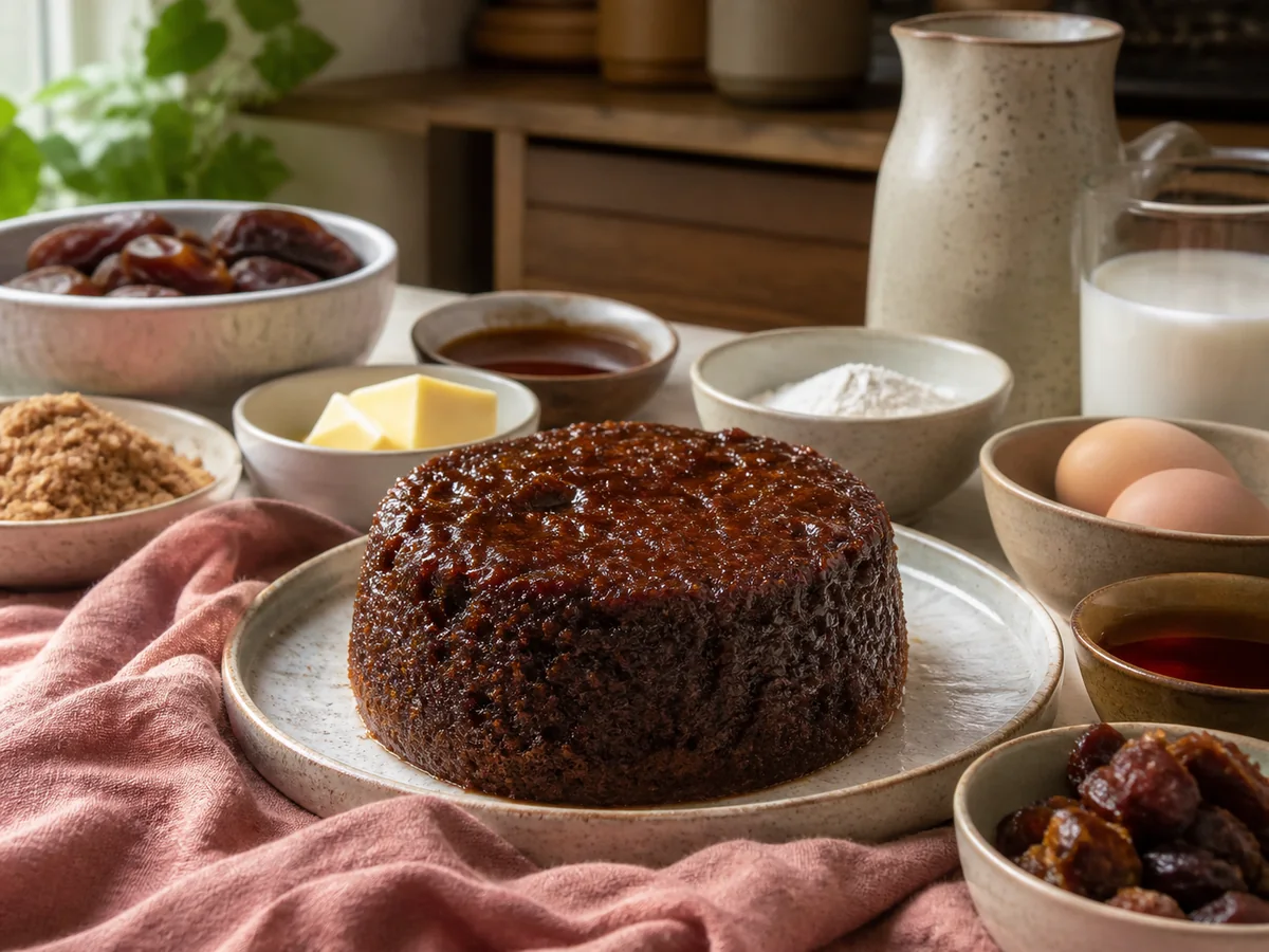 'Guilt-free gourmet' sticky toffee pudding