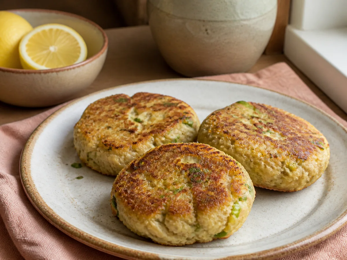 Lemon Tuna & Potato Cakes
