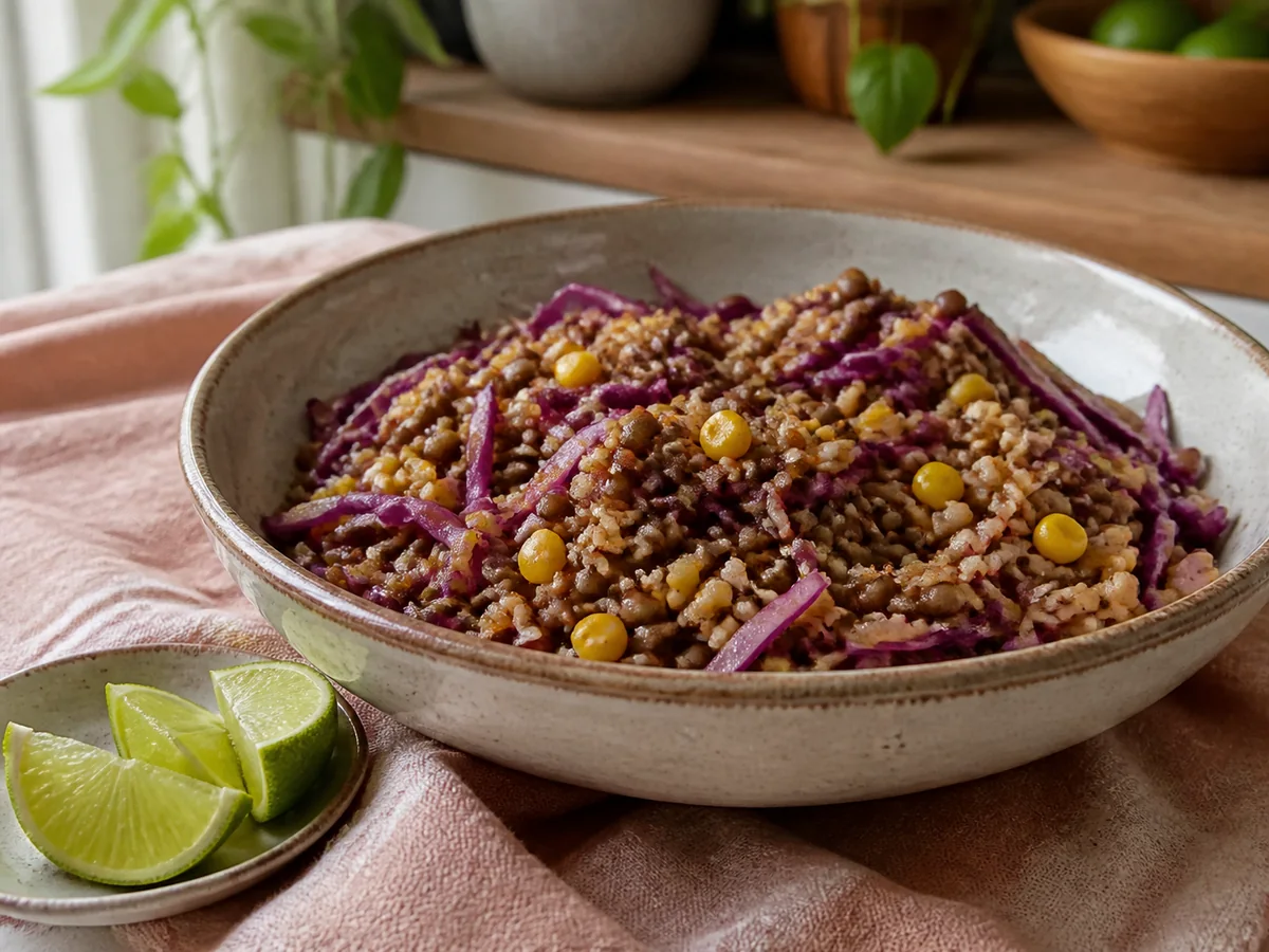 Lentil-Corn Taco Rice Boxes