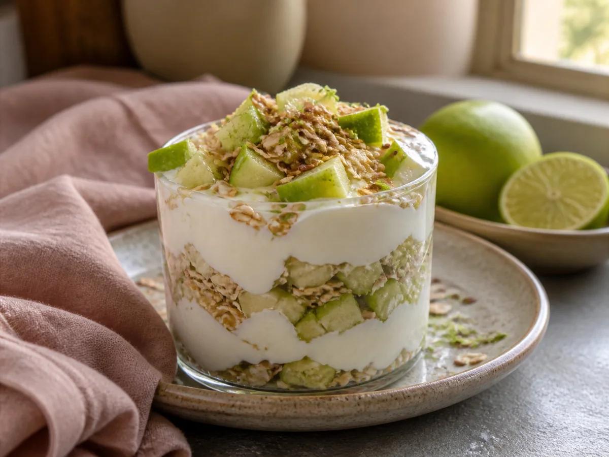 Lime Apple & Flax Yogurt Parfait