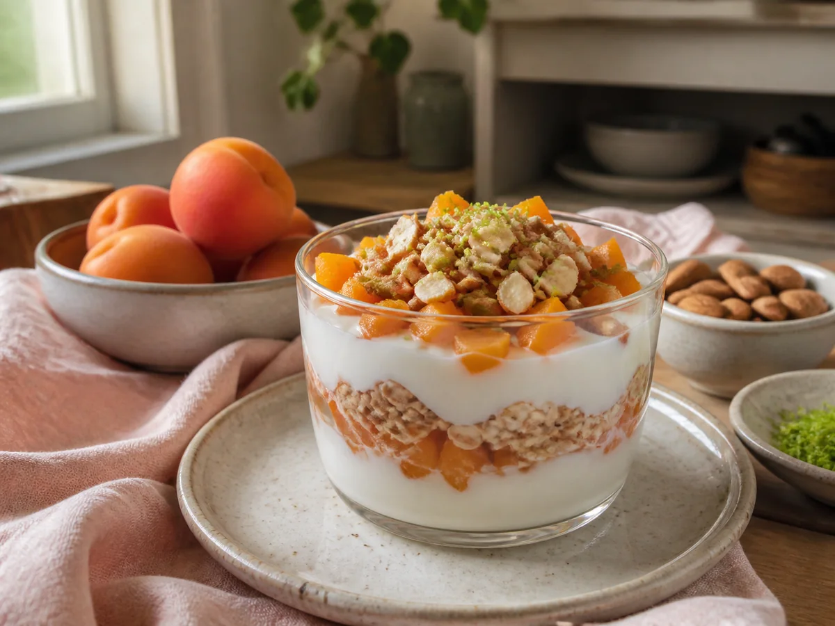 Lime Apricot & Almond Yogurt Parfait