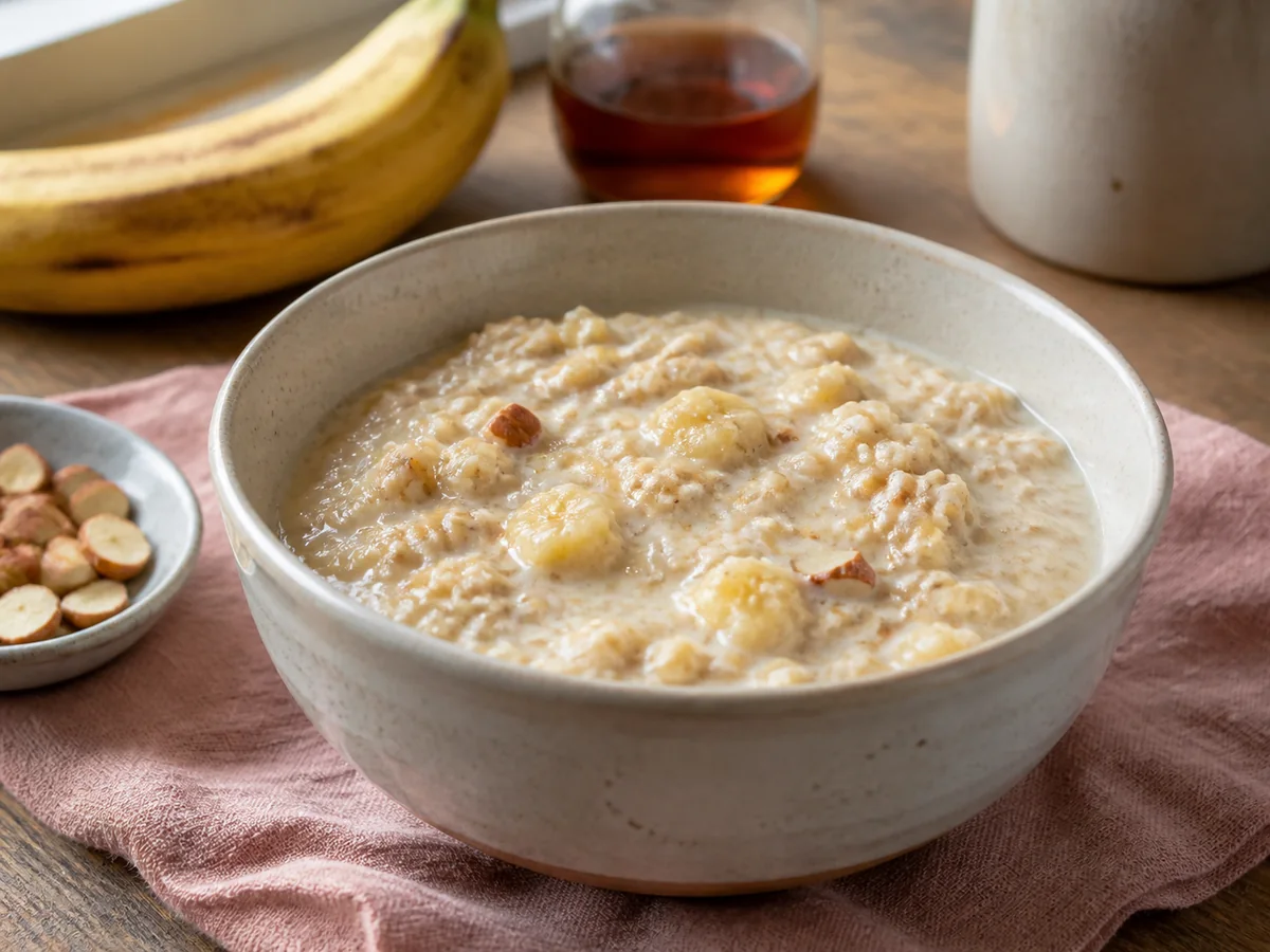 Maple Banana & Almond Overnight Oats