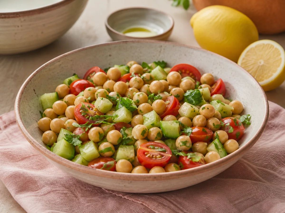 Mediterranean Lemon Chickpea Bowls