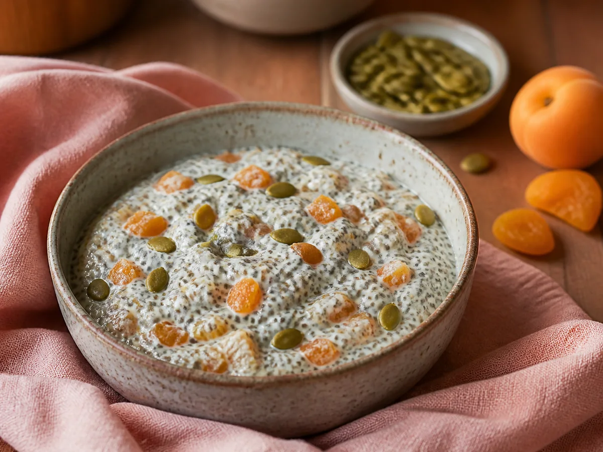 Nutmeg Apricot & Pumpkin Seed Chia Pudding