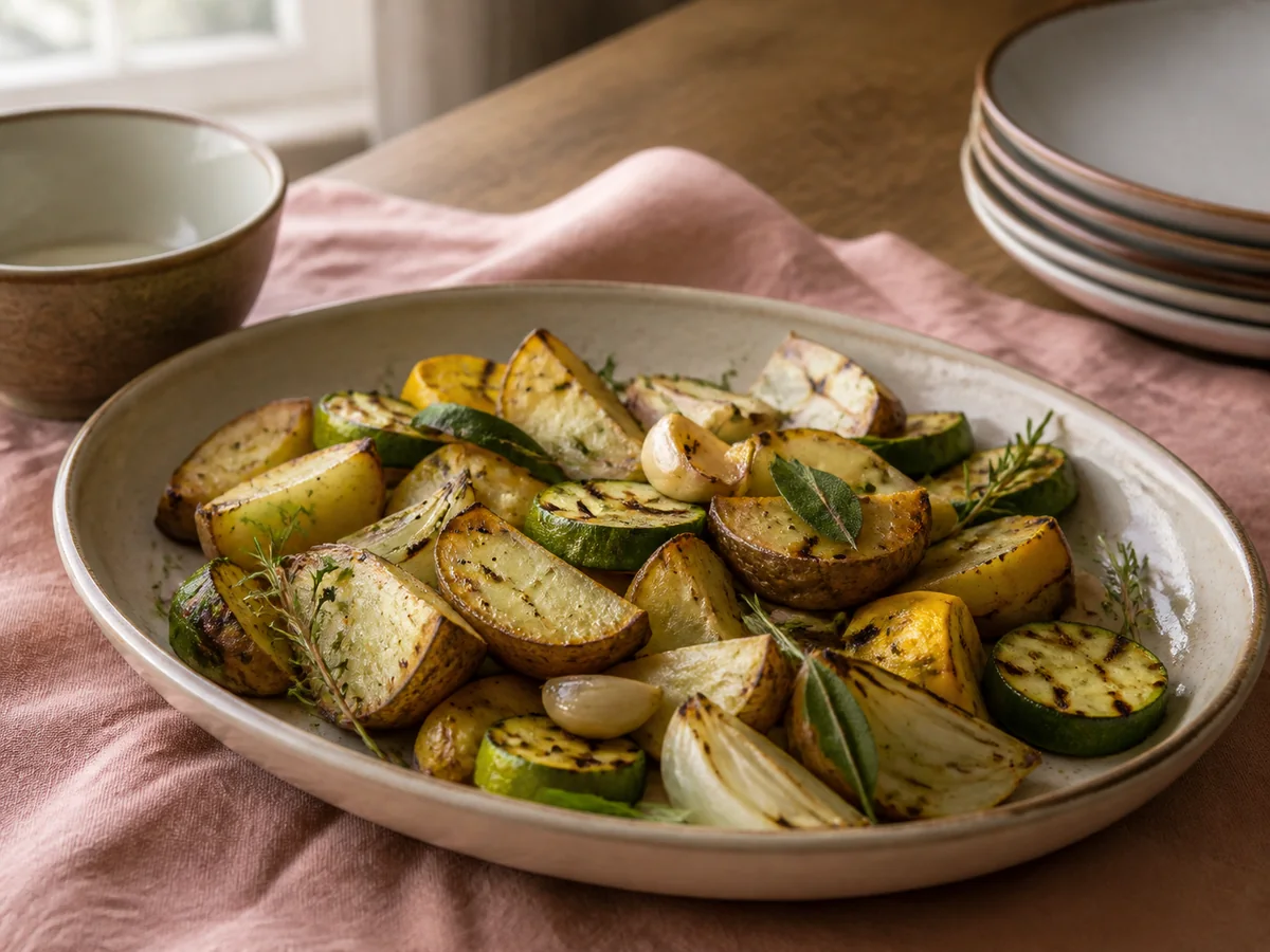 “On the Grill” Potatoes and Veggies