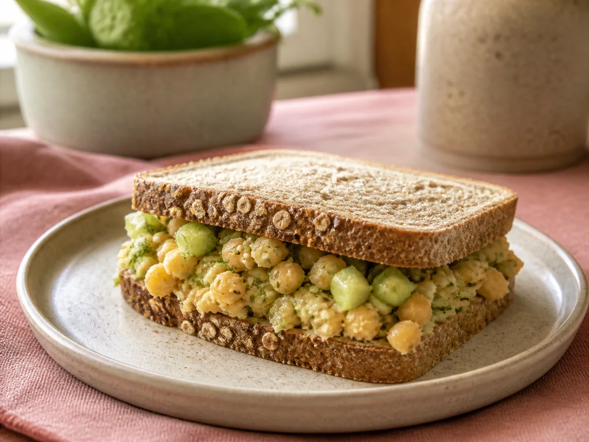 Smashed Chickpea & Cucumber Sandwich