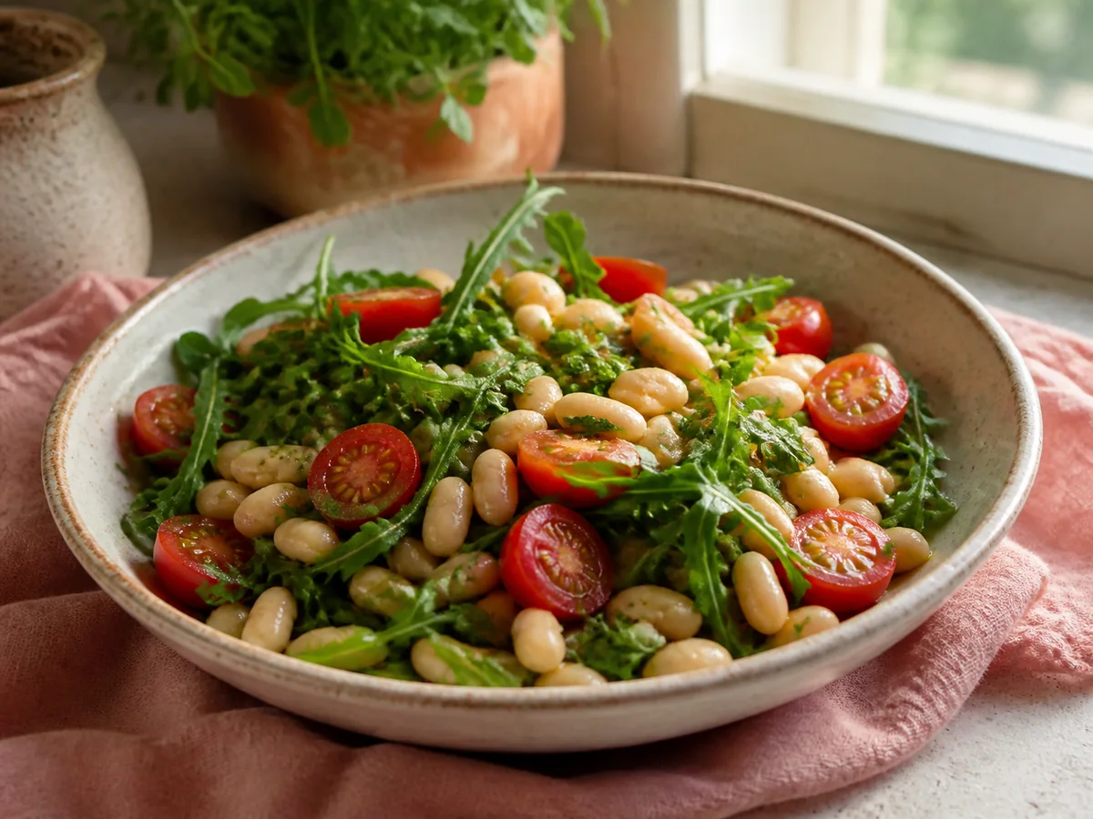 Tuscan-Inspired White Bean & Arugula Salad