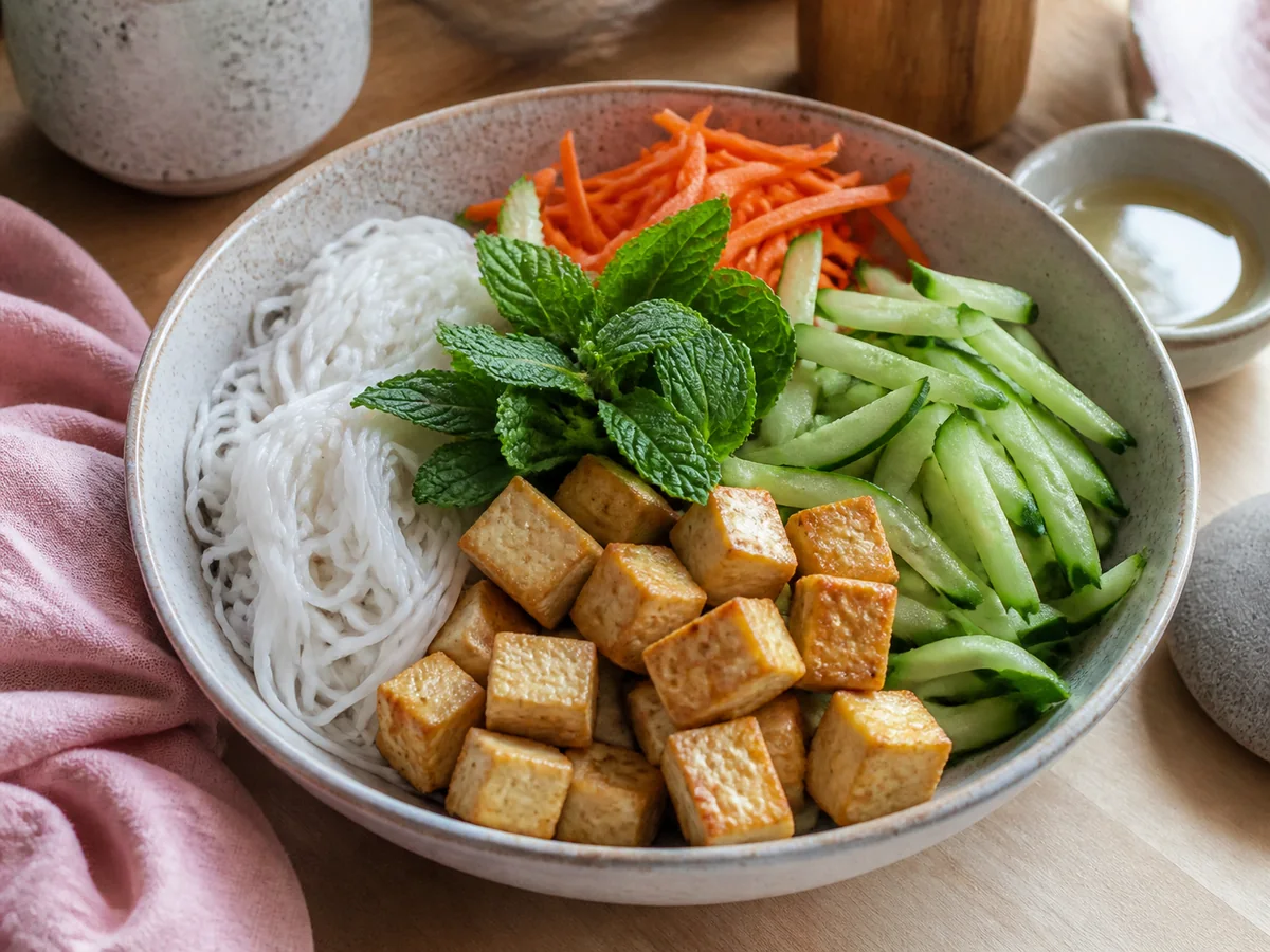 Vietnamese-Inspired Tofu Summer-Roll Bowls