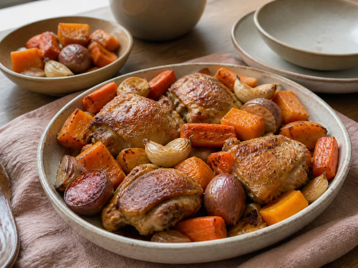 'Welcome Fall' Roasted Chicken and Butternut Squash