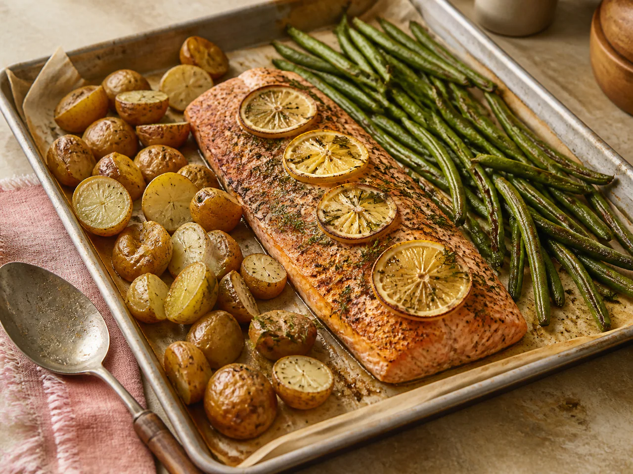Lemon Herb Salmon Tray